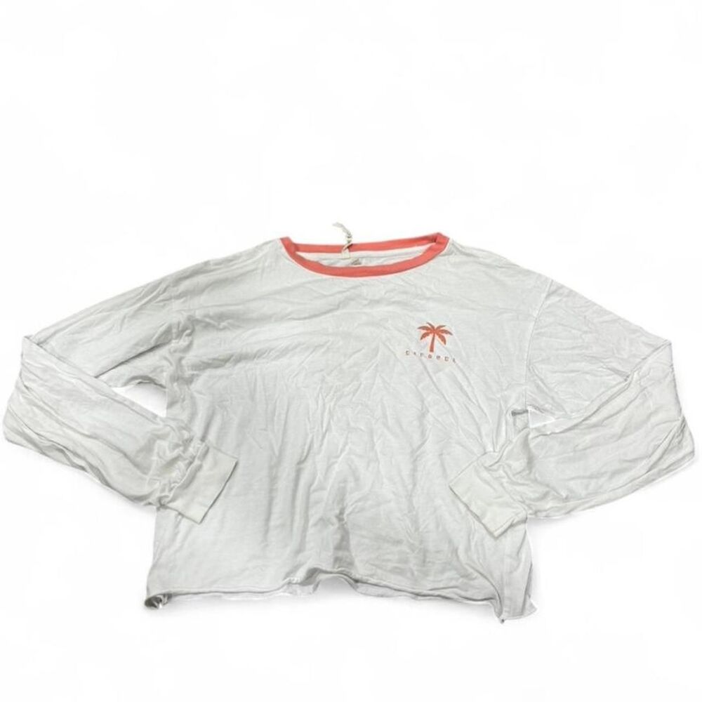 Rip-curl Women's White and Grey Crop-top